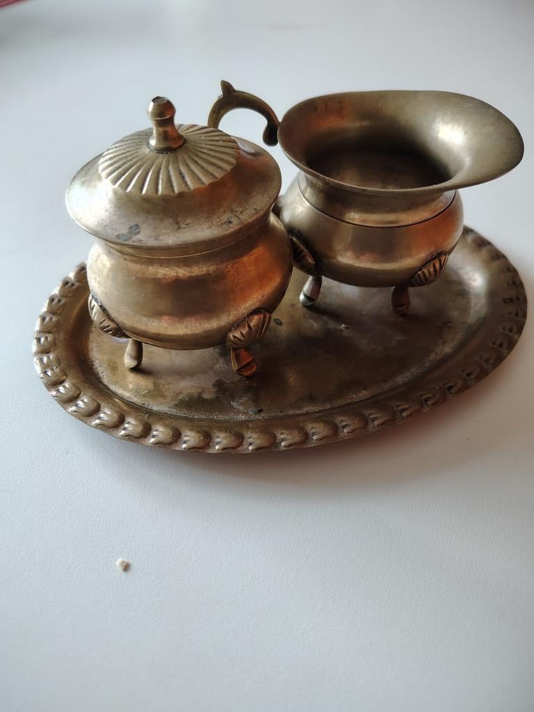 Mooi koperen set, Ophalen of Verzenden