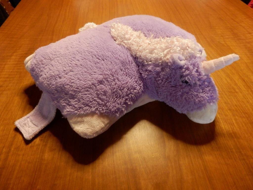 (27) -coussin licorne -, Kinderen en Baby's, Speelgoed | Knuffels en Pluche, Ophalen of Verzenden, Zo goed als nieuw, Paard