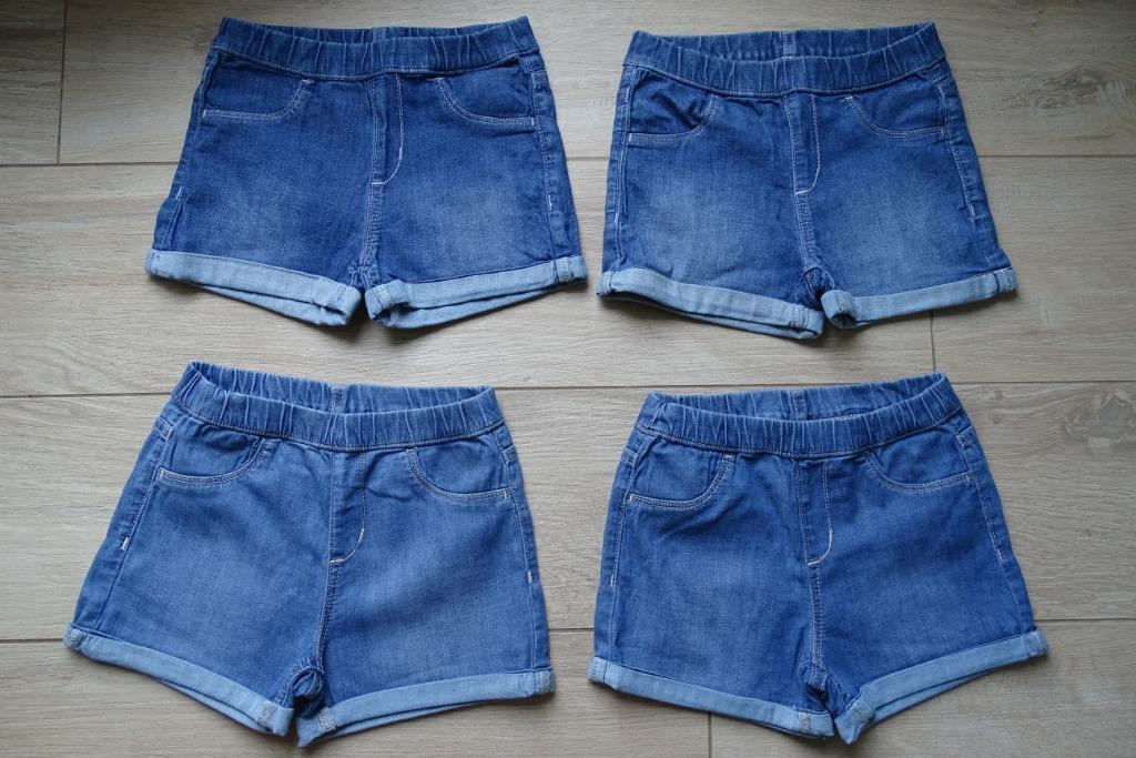 Set van 4 identieke jeansshortjes maat 128, Enfants & Bébés, Vêtements enfant | Taille 128, Pantalon, Enlèvement ou Envoi, H&M