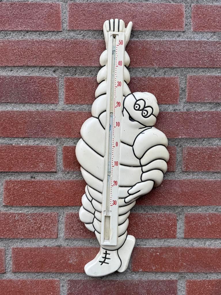 MICHELIN oude reclame thermometer, Ophalen of Verzenden, Gebruikt, Reclamebord