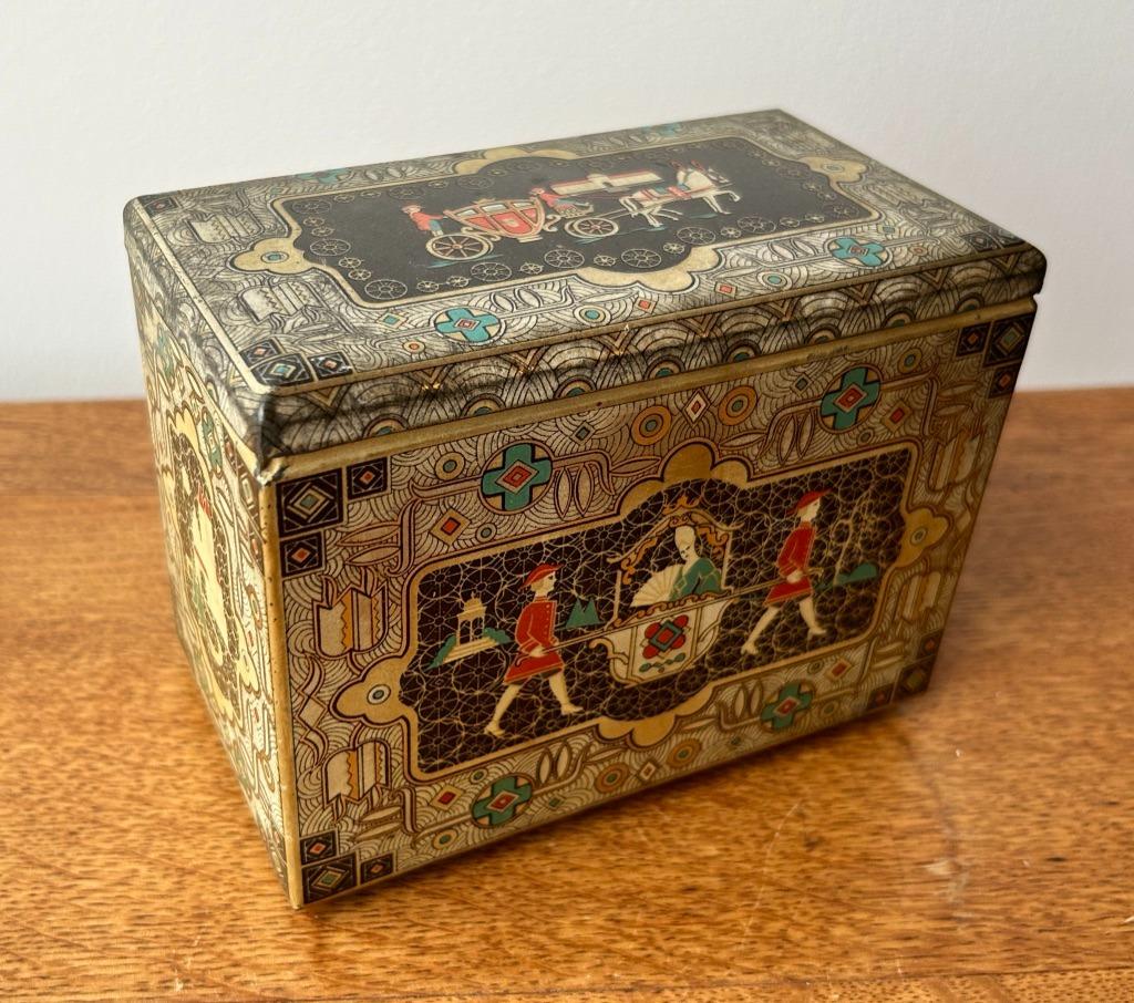 Blikken doos Côte d'Or, Art deco 1910s, Verzamelen, Blikken, Gebruikt, Overige, Overige merken, Ophalen of Verzenden