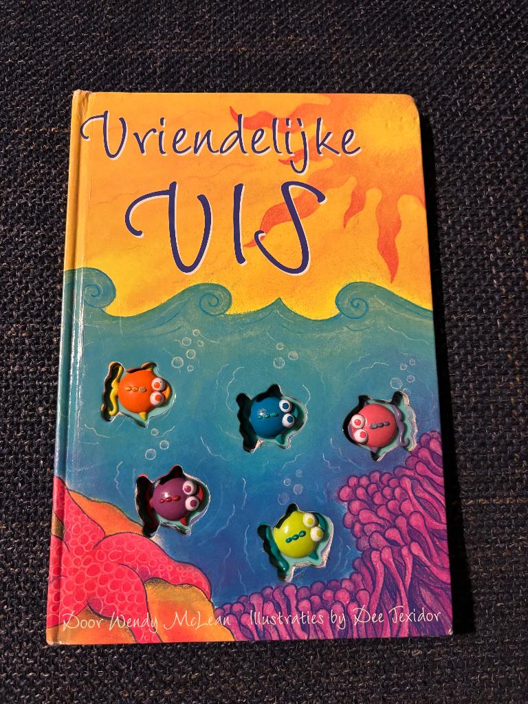 Vriendelijke vis ( boek 5 vissen 3D) Mc Lean Texidor 3+, Livre à déplier, à toucher ou à découvrir, Enlèvement ou Envoi, Wendy McLean