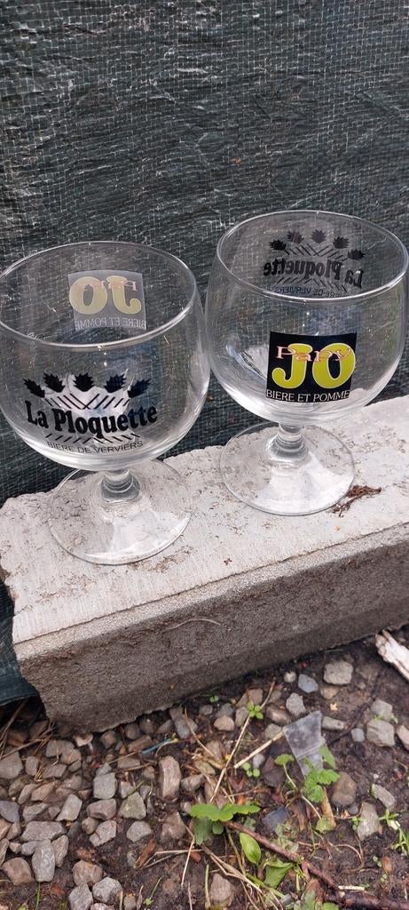 2 glazen la ploquette nieuw, Verzamelen, Ophalen of Verzenden, Nieuw