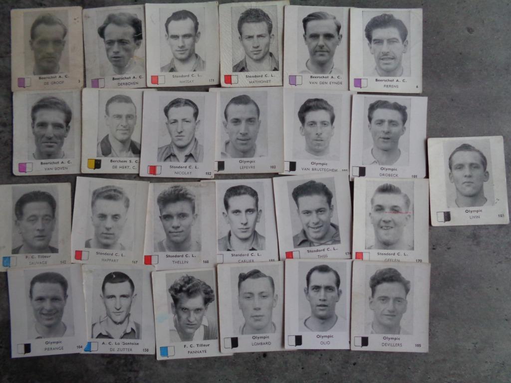 Voetbal prenten BELGIAN CHEWING GUM CY ANNO 1950/51 25X, Verzenden