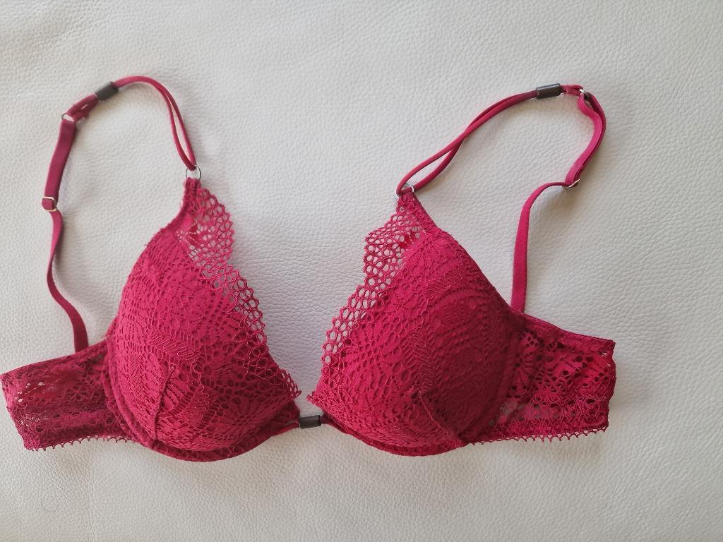 Rode Pushup BH, Etam, Enlèvement ou Envoi, Rouge, Soutien-gorge