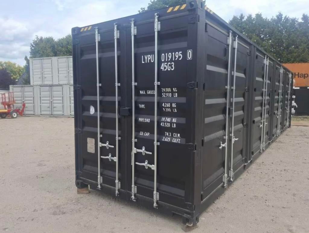 Container met 4 zijdeuren, Ophalen