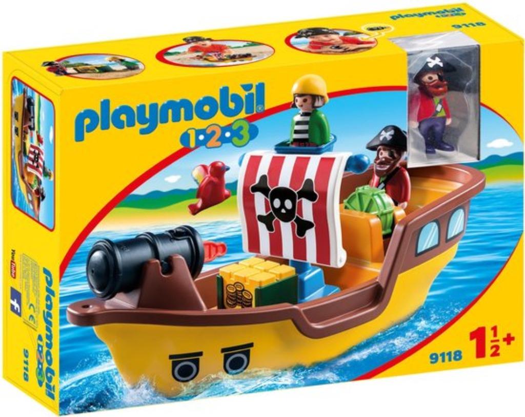 PLAYMOBIL 1.2.3. Piratenschip, Kinderen en Baby's, Speelgoed | Playmobil, Nieuw, Ophalen of Verzenden