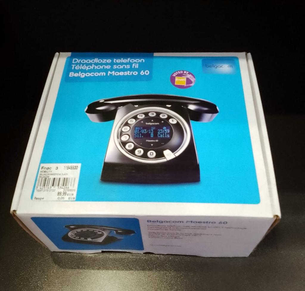 Téléphone Belgacom Maestro 60 sans fil., Enlèvement ou Envoi, Utilisé, À Faible Émission d'Ondes