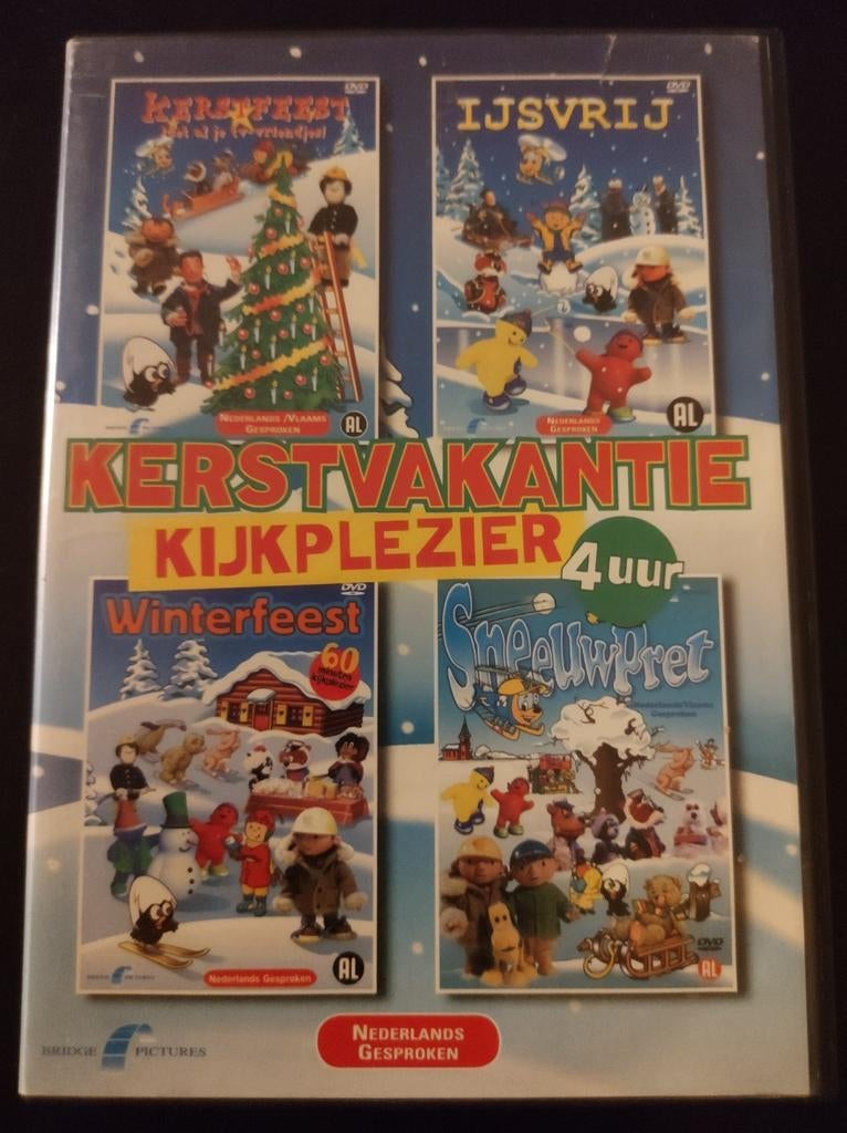 DVD box kerstvakantie kijkplezier, 4 dvd's, Alle leeftijden, Ophalen of Verzenden, Gebruikt