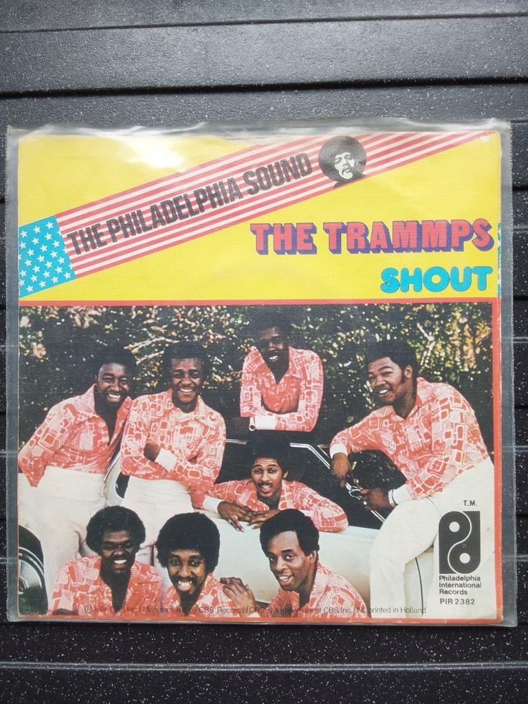 45T The Trammps - Shout (1974), Ophalen of Verzenden, Gebruikt, R&B en Soul