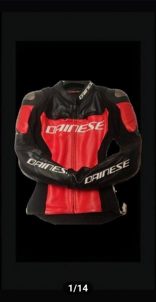 Veste Dainese en cuir taille 48, Enlèvement ou Envoi