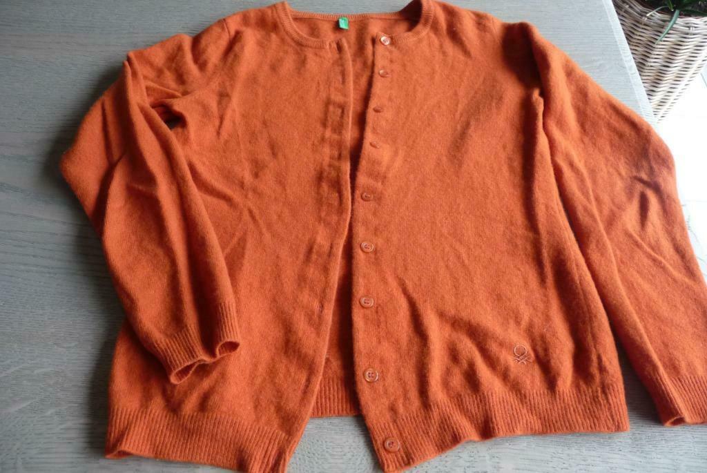Gilet (cardigan) Benetton 3 stuks maat S, Benetton, Beige, Ophalen of Verzenden, Maat 36 (S)