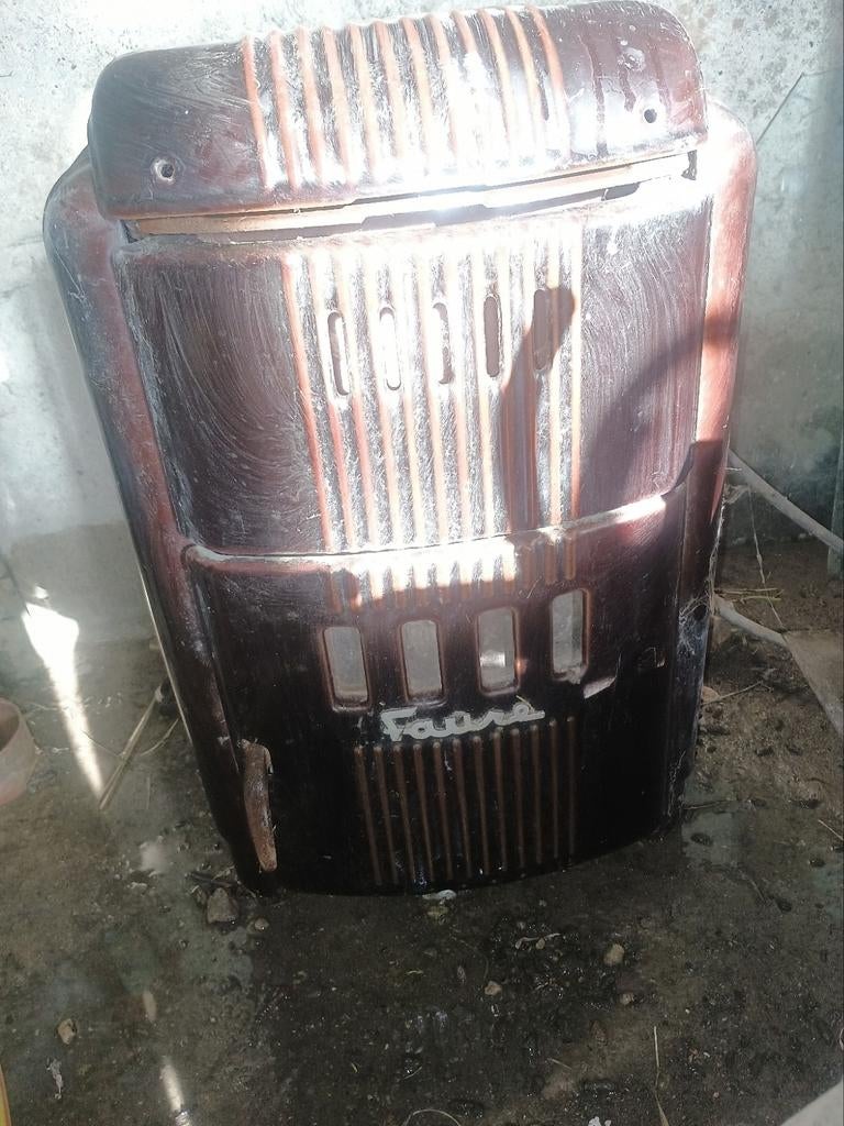 pual à bois charbon vintage en fondre de marque Faure, Ophalen of Verzenden