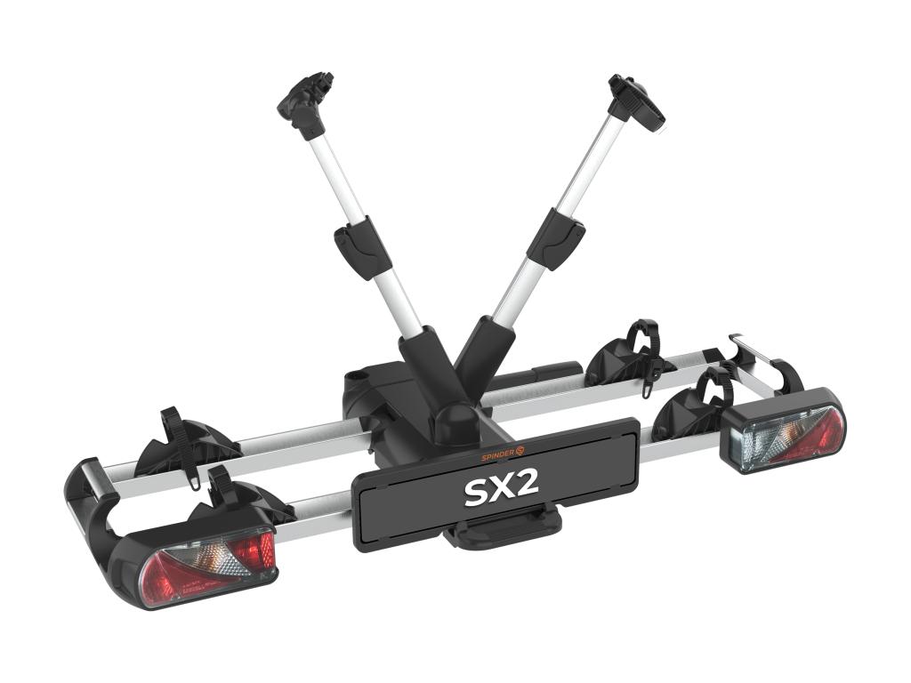 Spinder SX2 fietsendrager trekhaak - E-bikes - Kantelbaar -, Elektrische fiets, Nieuw, Ophalen of Verzenden, 2 fietsen