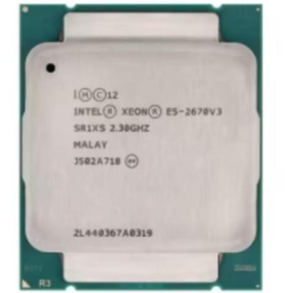 Intel Xeon E5 2670 V3 2.3GHz CPU met Socket LGA 2011-3, Ophalen of Verzenden, Gebruikt