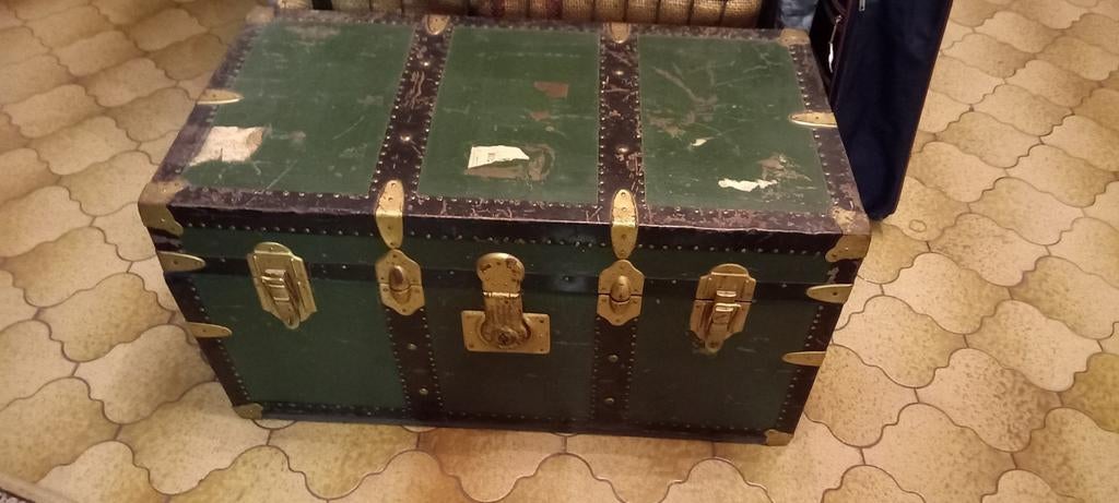 2 vintage metalen kisten of reiskoffers € 75, Ophalen, Zo goed als nieuw