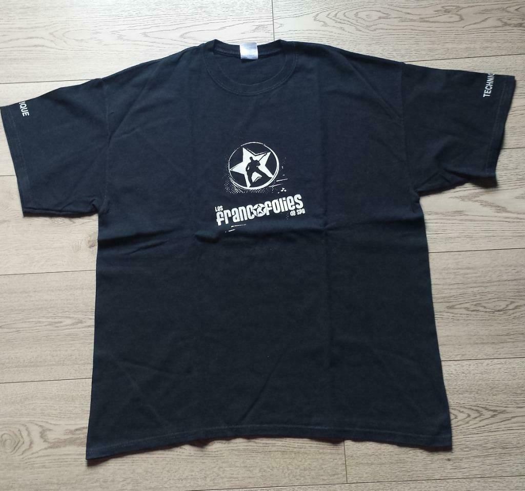 T-shirt les francofolies de Spa - 20 - 24 Juillet 2011, Enlèvement ou Envoi, Porté, Taille 56/58 (XL), Noir