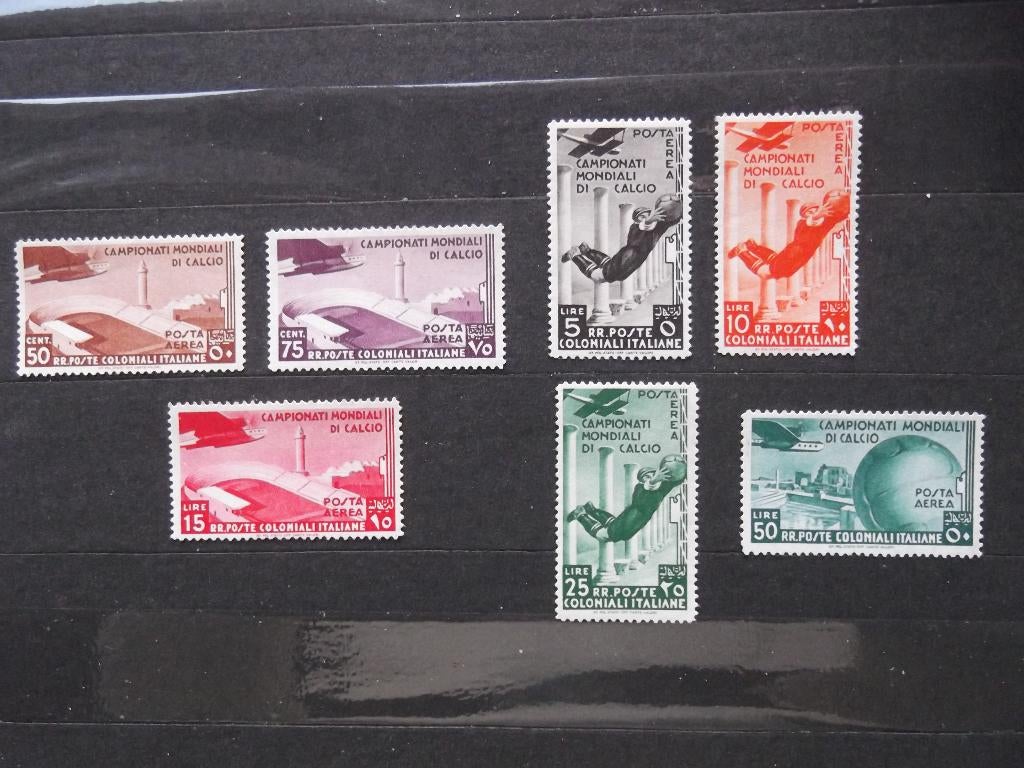 Italia Colonie LP-PA 31-37 WC Football 1934 MLH, Ophalen of Verzenden, Postfris