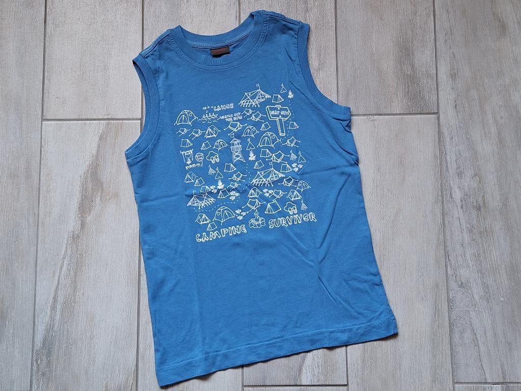 ★ M128/134 - T-Shirt zonder mouwen Esprit, Kinderen en Baby's, Kinderkleding | Maat 128, Zo goed als nieuw, Jongen, Shirt of Longsleeve