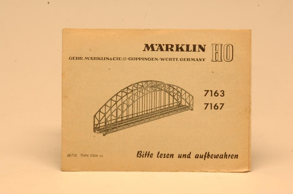 Manuel d'utilisation Märklin 7163/7167, Autos : Divers, Modes d'emploi & Notices d'utilisation, Enlèvement ou Envoi