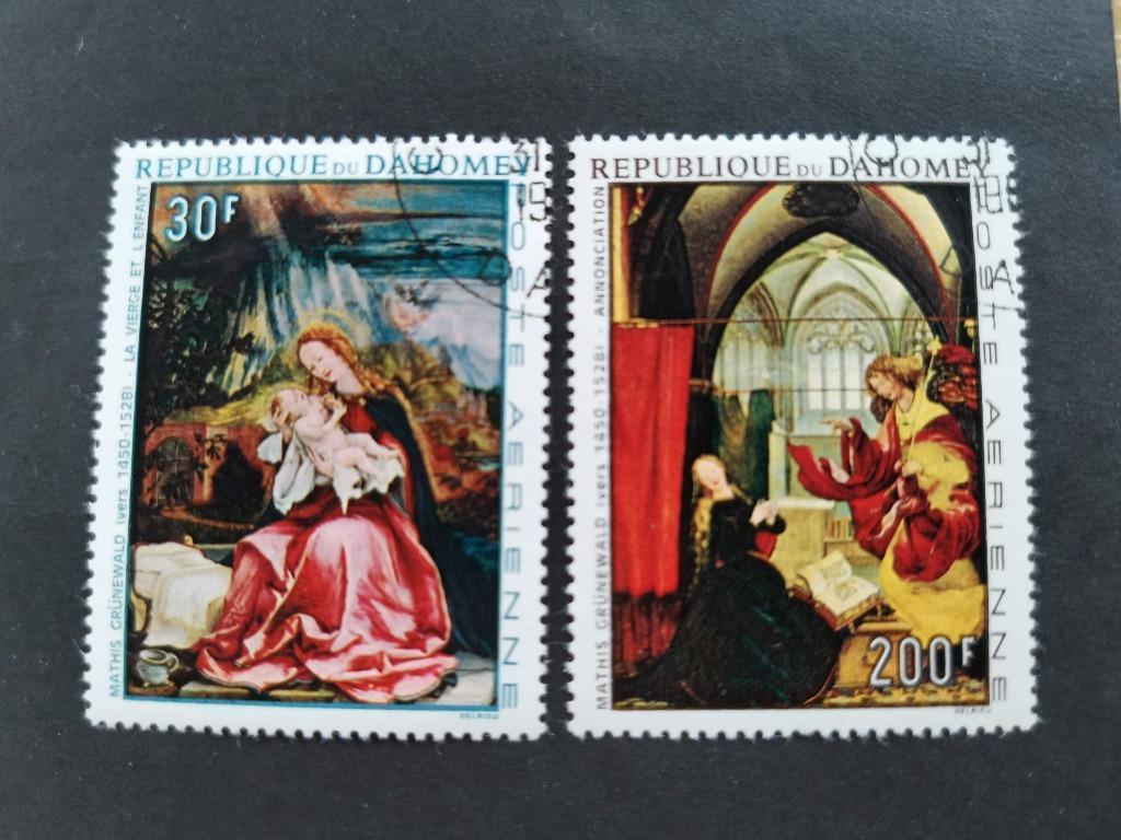 Dahomey 1967 - Kerstmis - schilderkunst, Ophalen of Verzenden, Overige landen, Gestempeld
