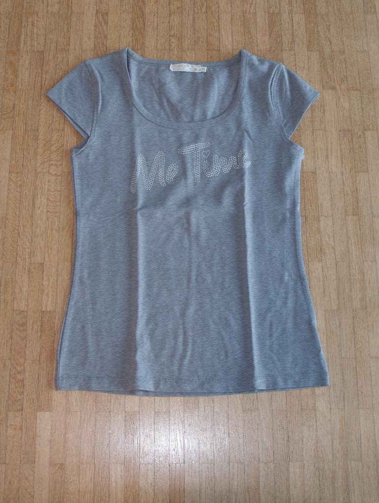 grijze t-shirt - maat 164, Ophalen of Verzenden, Zo goed als nieuw, Meisje, Shirt of Longsleeve