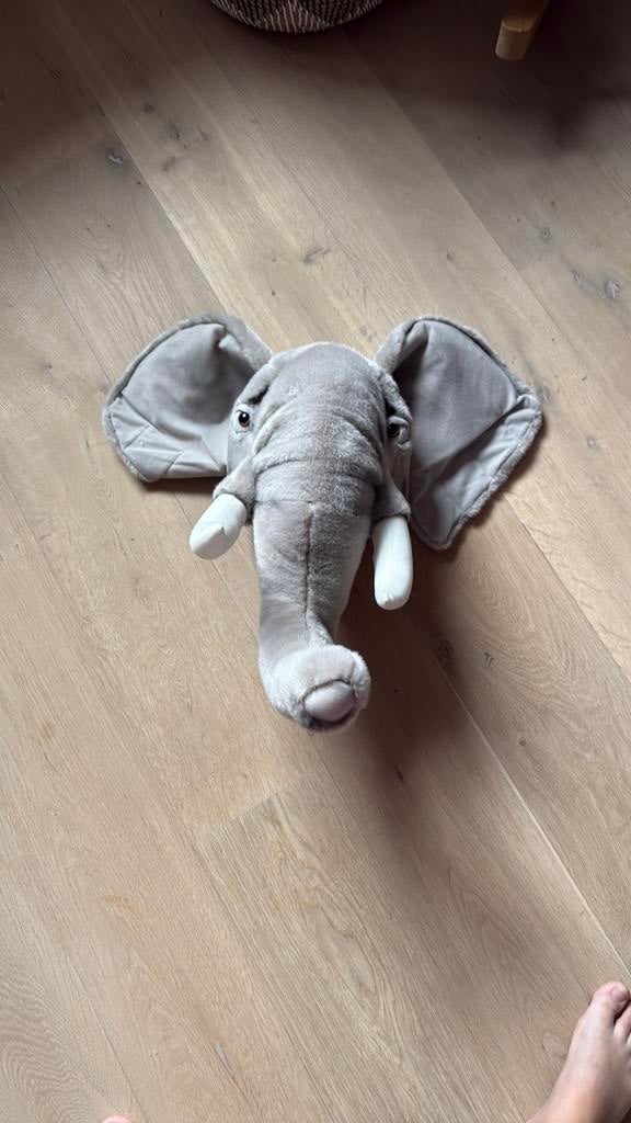 Wanddecoratie Wild & Soft Olifant George van Bibib & co, Ophalen, Zo goed als nieuw, Wanddecoratie