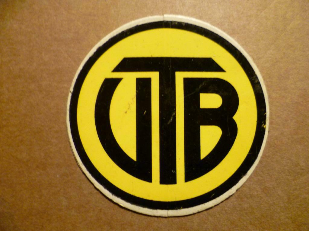 VAB, Vlaamse Toeristen Bond, vintage sticker, Verzamelen, Verzenden, Gebruikt, Bedrijf of Vereniging