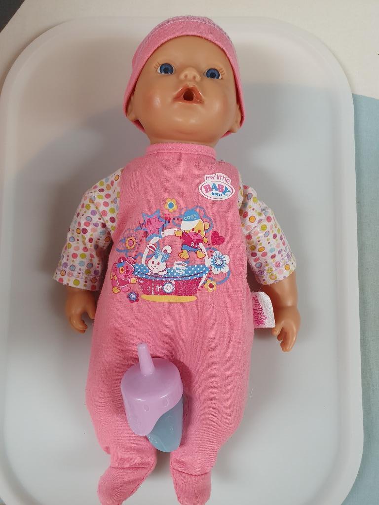 Little babyborn pop + kledij, Kinderen en Baby's, Speelgoed | Poppen, Ophalen, Gebruikt, Babypop