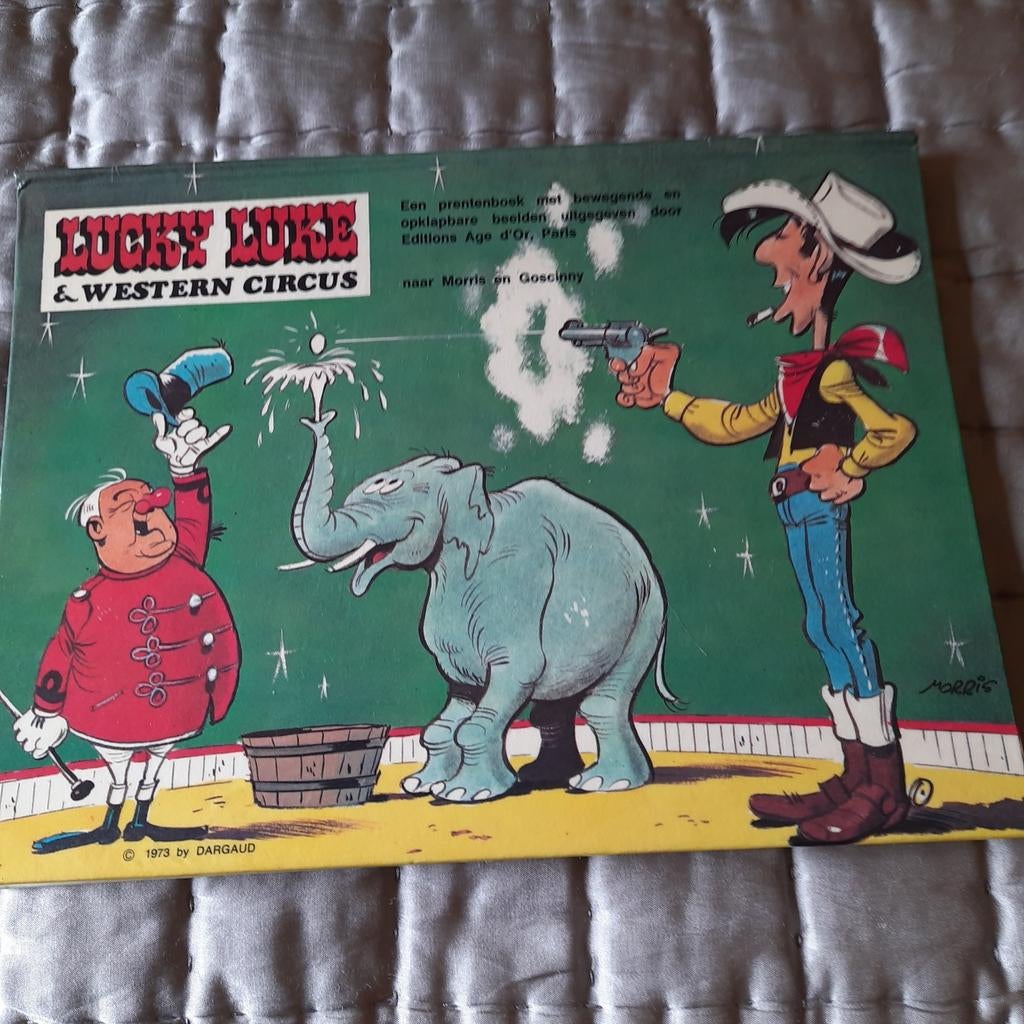 LUCKY LUKE & WESTERN CIRCUS*POP-UP BOOK*VINTAGE*NEW*ONGELEZE, Verzamelen, Ophalen, Overige figuren, Nieuw, Boek of Spel