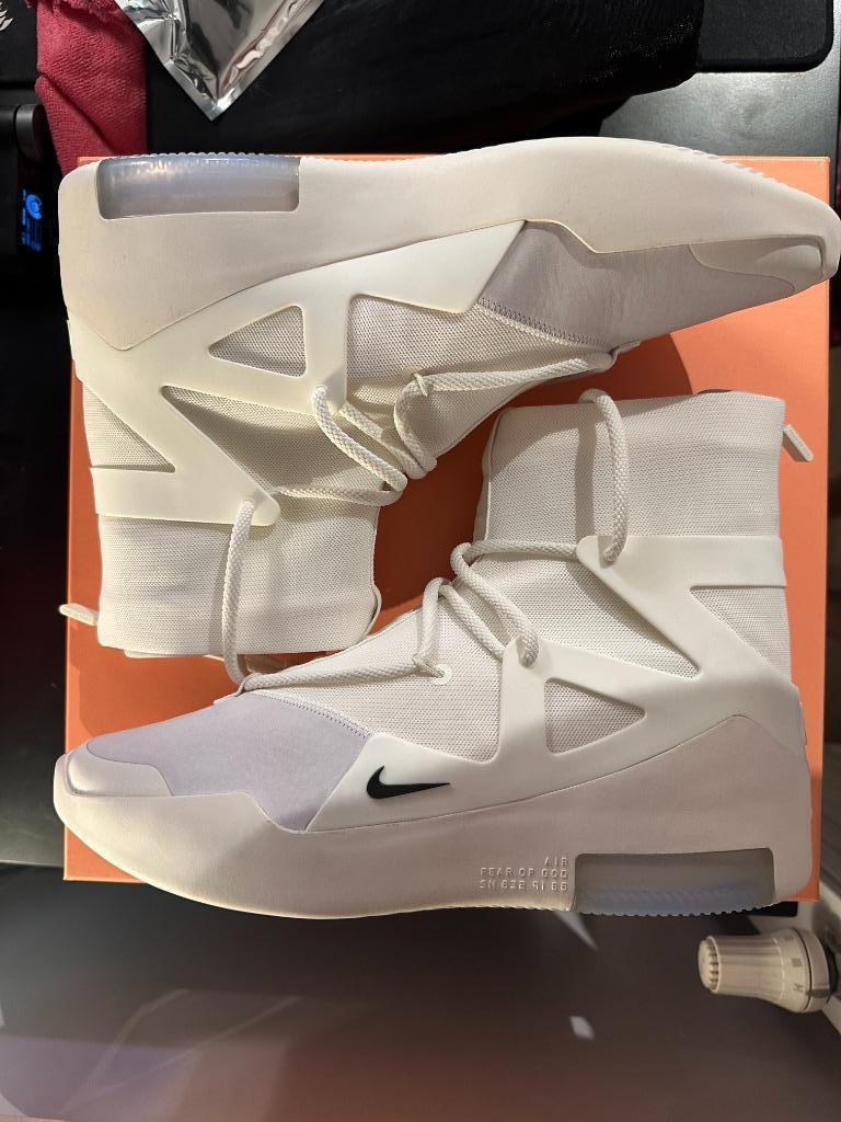 Nike Air Fear Of God 1 Sail 2019 US 12 (EU 46) - Dead stock, Neuf, Enlèvement ou Envoi, Nike, Blanc
