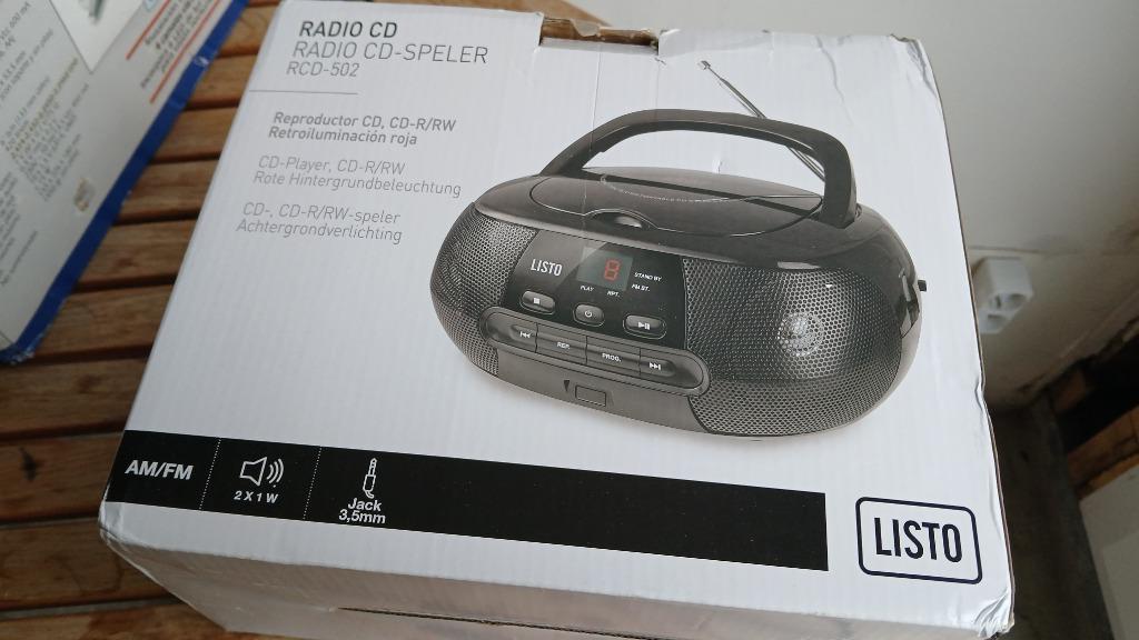 poste radio cd portable, Enlèvement ou Envoi, Neuf, Radio, Avec lecteur de CD