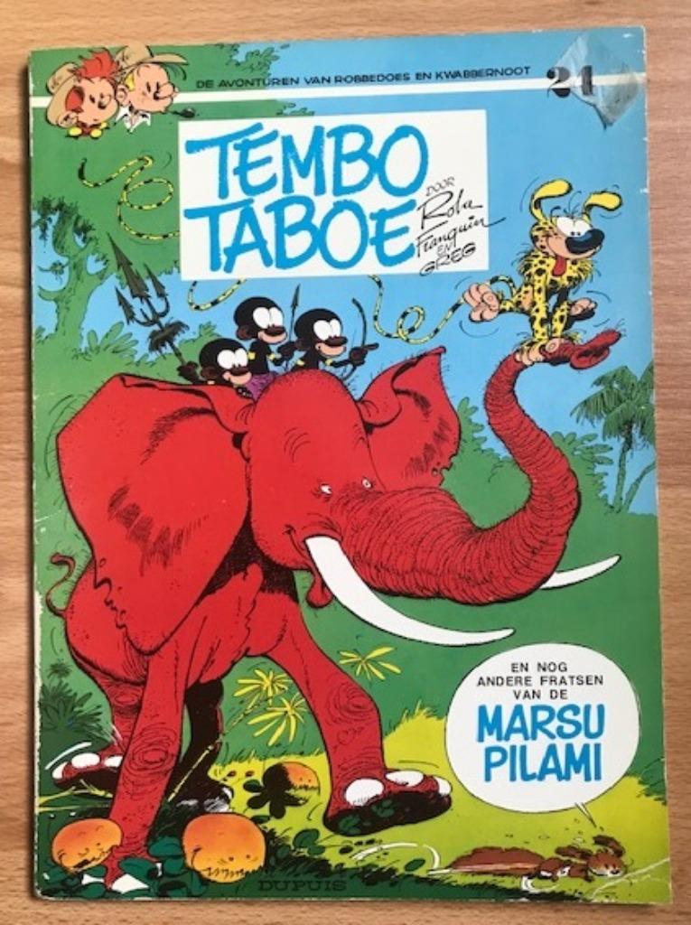 ROBBEDOES 24 - TEMBO TABOE - EERSTE DRUK - FRANQUIN, Gelezen, Eén stripboek, Ophalen of Verzenden, Franquin
