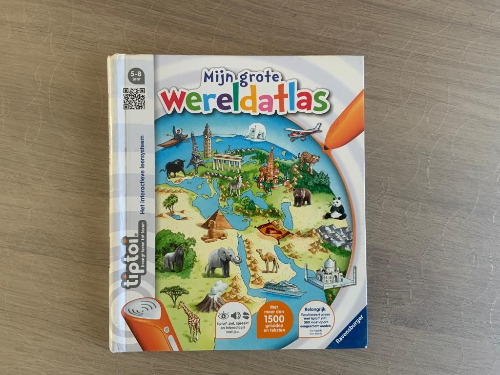 RAVENSBURGER TIPTOI Mijn grote wereldatlas 5-8j, Kinderen en Baby's, Ophalen, Zo goed als nieuw, Ontdekken, Met geluid