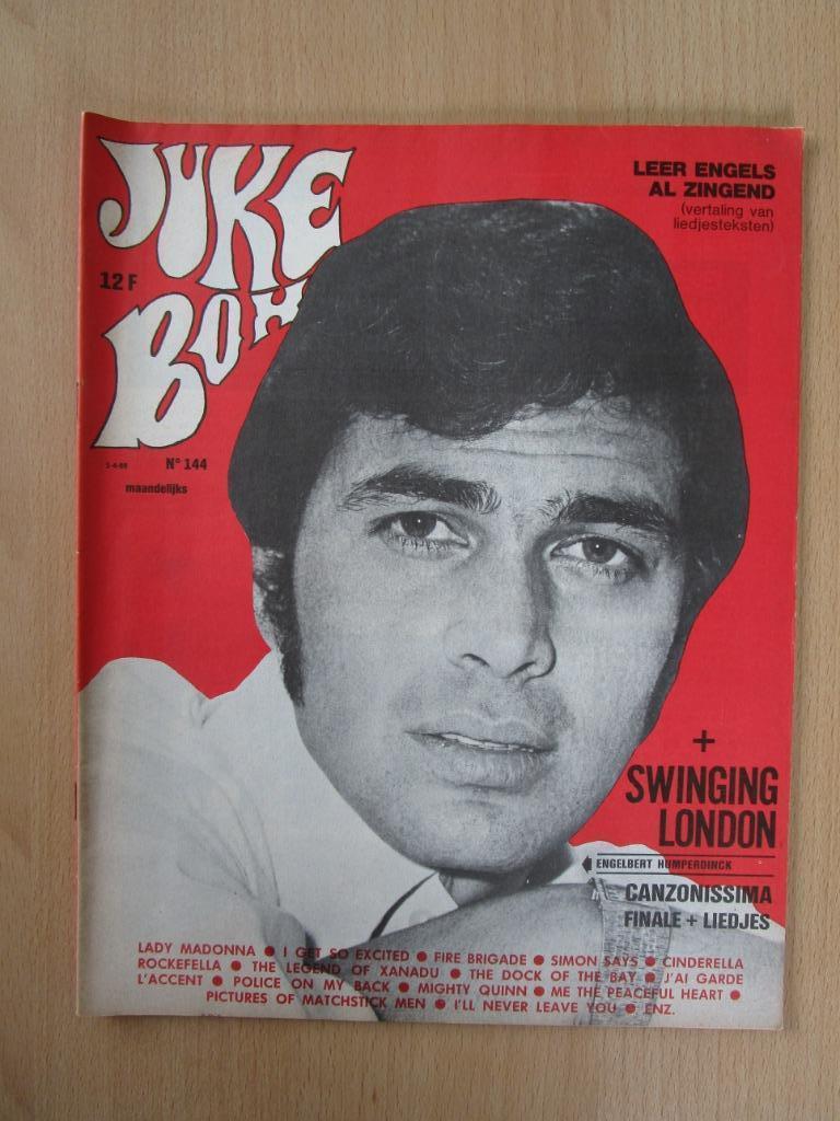 MAGAZINE MENSUEL JUKE BOX : NUMÉRO 144:01 /04/1968, Enlèvement ou Envoi, Comme neuf, Artiste