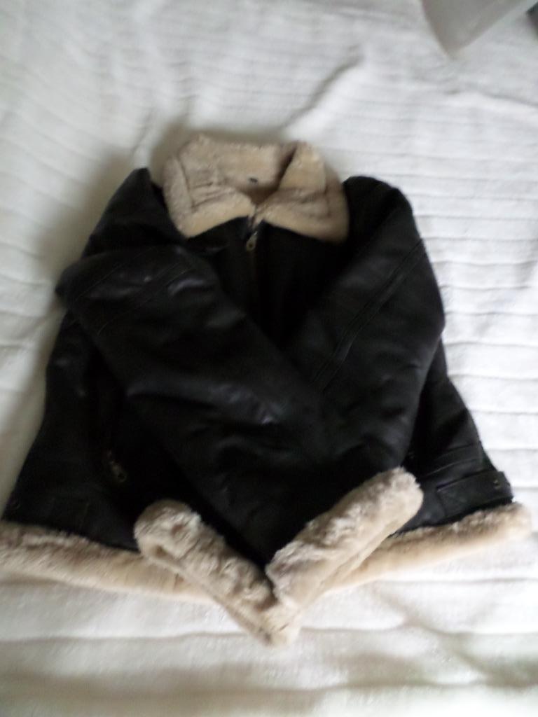 Veste Pilote en cuir, Enlèvement ou Envoi, Comme neuf, Taille 36 (S), Brun