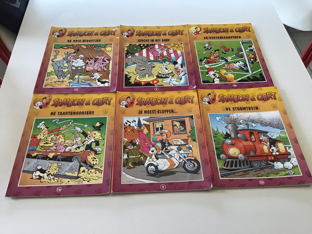 Samson en Gert, 6 boeken ,apart verkrijgbaar ,3 verkocht, Gelezen