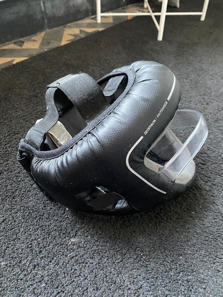 BOKS HOOFDBESCHERMER MET NEUSBESCHERMING VOOR VOLWASSENEN, Sport en Fitness, Boksen, Ophalen, Zo goed als nieuw, Bokshelm