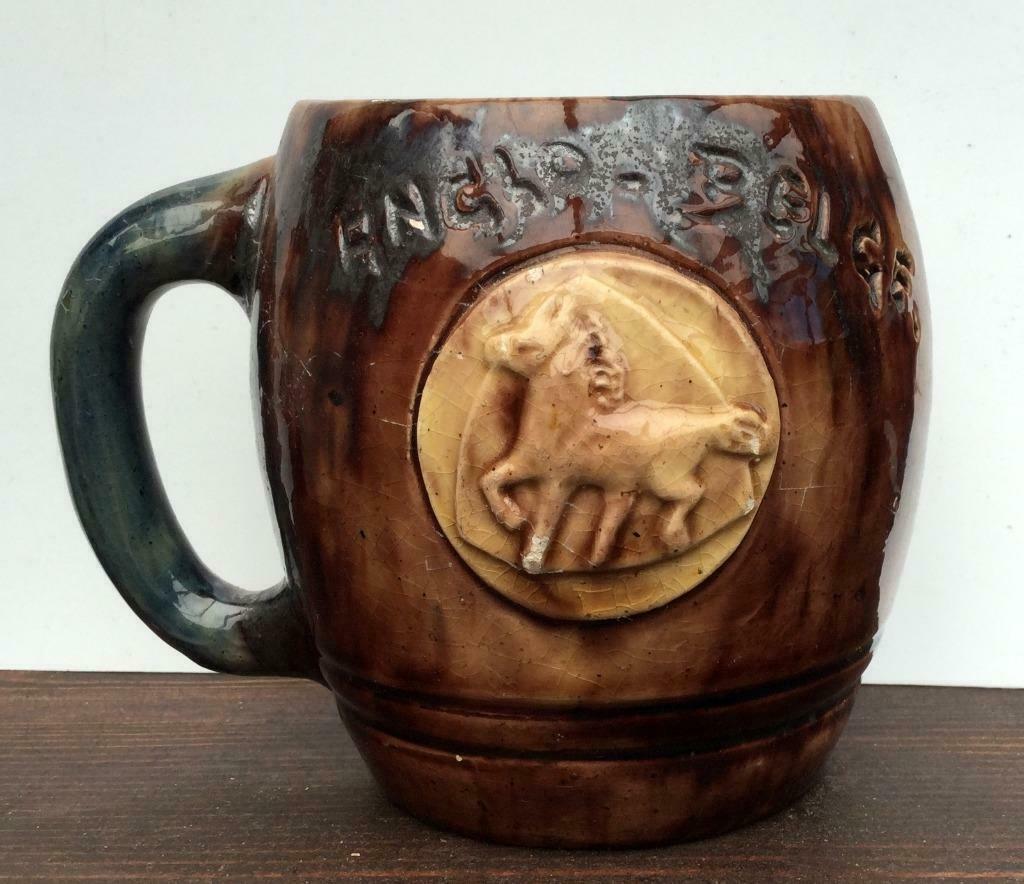 bier brouwerij Anglo Belge  kroes  Zulte H 9,5cm, Verzamelen, Ophalen of Verzenden, Zo goed als nieuw