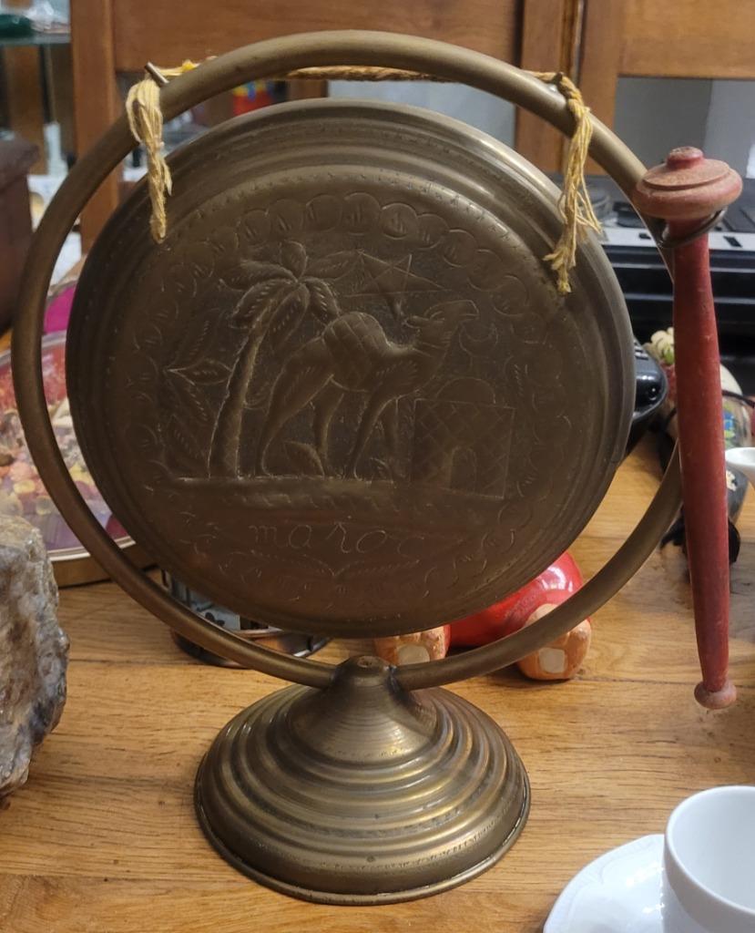 Gong pour percussion INTERESSE FAITE VOTRE OFFRE, Antiquités & Art, Antiquités | Bronze & Cuivre, Cuivre, Enlèvement