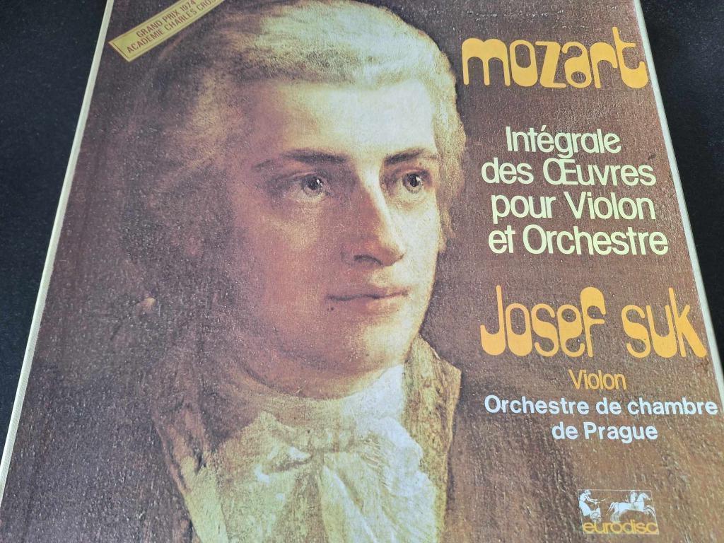 Mozart / Suk - Intégrale Des Œuvres Pour Violon Et Orchestre, 12 pouces, Enlèvement ou Envoi, Utilisé, Musique de chambre