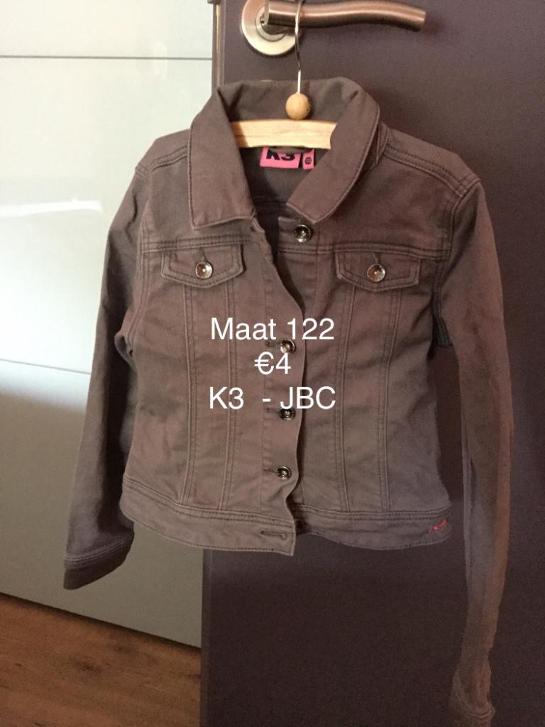Jeans jasje K3 maat 122, Meisje, JBC, Ophalen of Verzenden, Zo goed als nieuw