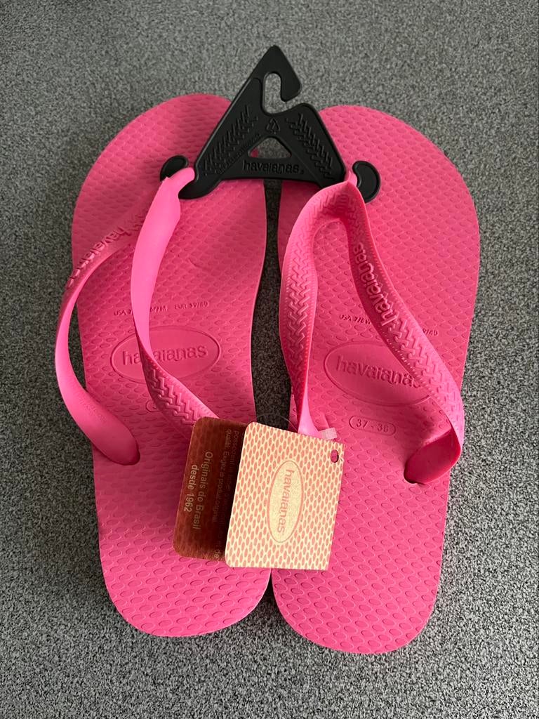 Roze slippers Havaianas - maat 37/38 - nieuw, Neuf, Enlèvement ou Envoi, Fille, Havaianas