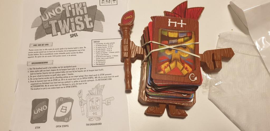 Uno tiki twist spel, Enlèvement ou Envoi