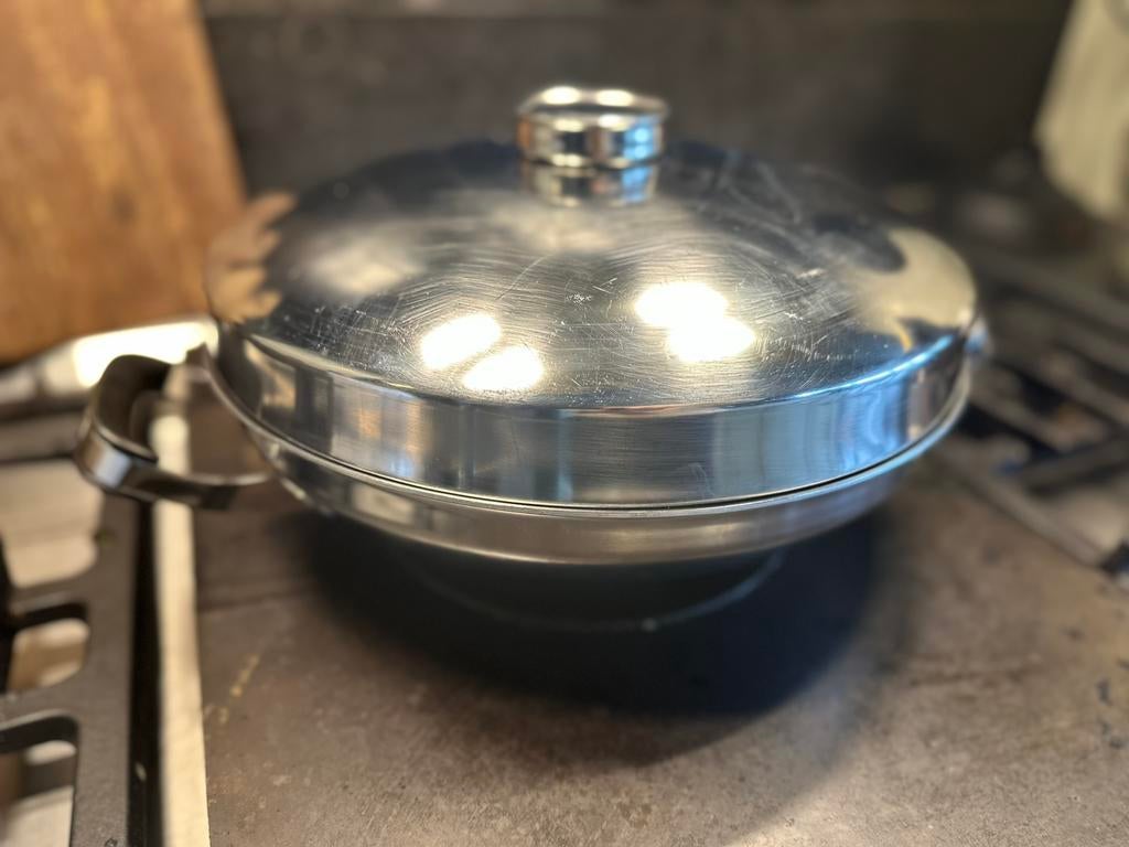 Wok Demeyère, Maison & Meubles, Cuisine | Casseroles & Poêles, Enlèvement, Comme neuf, Wok