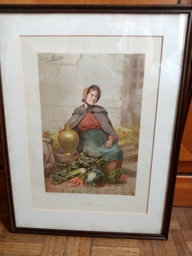Chromolithographie E.Goossens Brxl/Franz Meerts 50s 41/31cm, Enlèvement