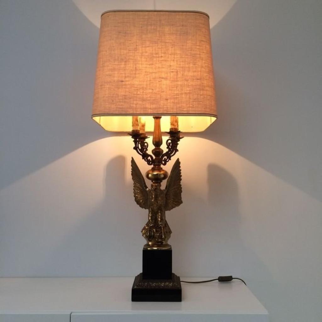 Mid-century "Hollywood Regency" 'Eagle' lamp, Ophalen, Gebruikt, Overige materialen, 75 cm of meer