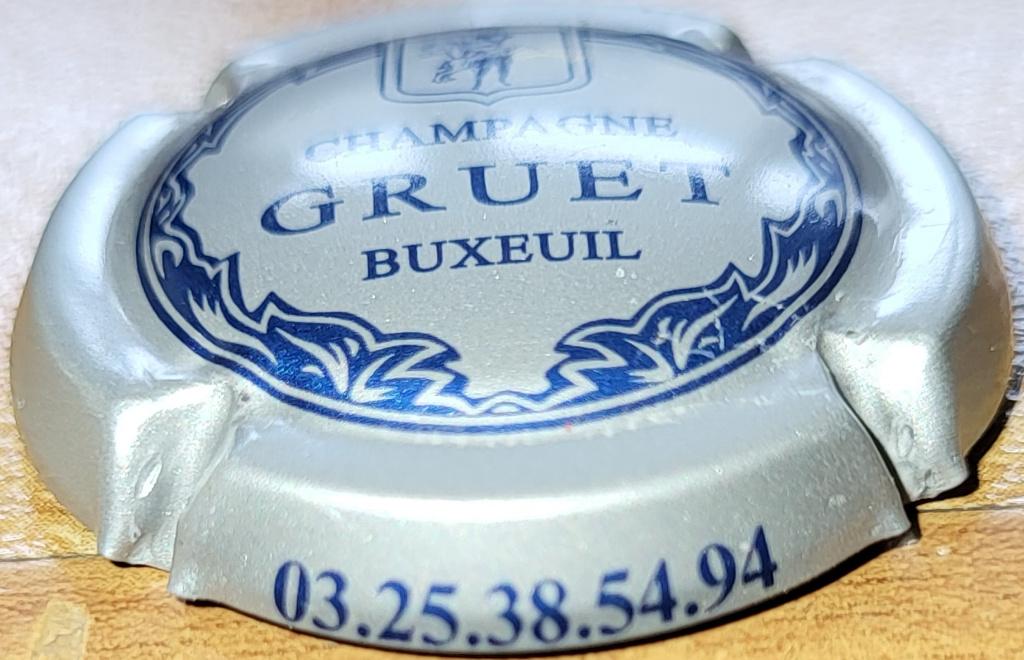 Capsule Champagne GRUET argent & bleu nr.06, Enlèvement ou Envoi, Neuf, France, Champagne