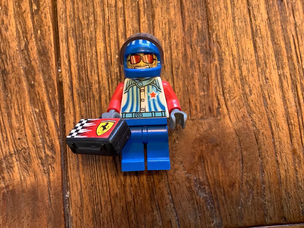 Lego figuur Ferrari fan / E1, Enlèvement ou Envoi, Utilisé, Briques en vrac, Lego