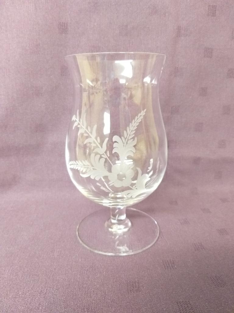 6 verres à bière en cristal, Val Saint Lambert, Antiquités & Art, Enlèvement ou Envoi
